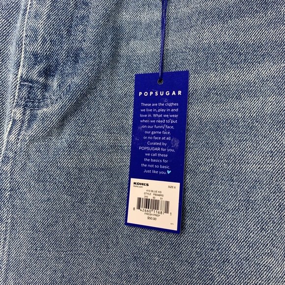 Light Wash Jean Skirt - Picture 3 of 3